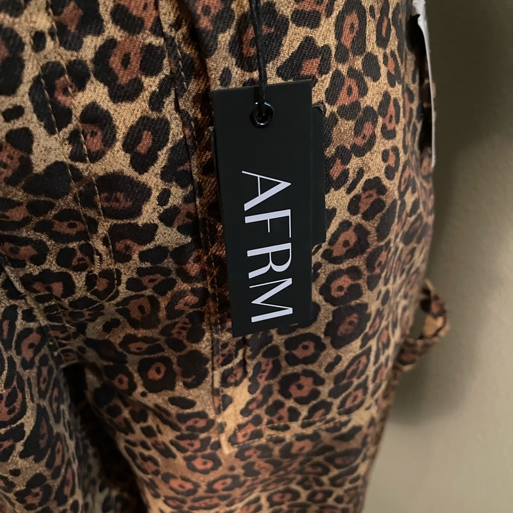 AFRM Rhett High Rise Leopard Pants - Picture 9 of 14